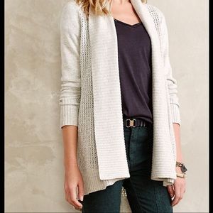 Anthropologie Cardigan Moth Pointelle Cardi size M